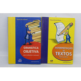 Coleção 2 Livros Português Fácil Fácil Gramática Objetiva Para Vestibulares E Concursos + Interpretação De Textos De Filemon Félix De Moraes Pela Lima E Félix (2005)