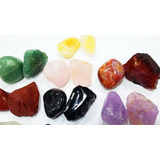 Coleção 20 Pedras Preciosas Polidas/brutas 10 Minerais/gemas
