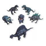 Coleção 6 Dinossauros Invasores Articulados Velo Rex