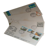 Coleção Antiga Com 4 Envelopes Postais