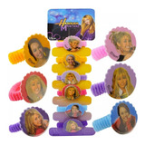 Coleção Com 6 Chiquinhas De Cabelo Hannah Montana Disney