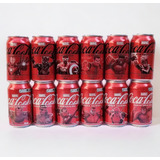 Coleção Completa 12 Lata Coca Cola Marvel Super Heróis