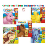 Coleção Conhecendo Os Sons C/ 5 Livros: Fazenda E Floresta
