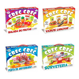 Coleção Crec Crec Brinquedo Infantil Criança Cozinha Velcro