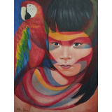 Coleção De Quadros - Surrealismo - Índios Paiaia