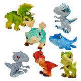 Coleção Dinossauro Brinquedo Grande *07 Bonecos
