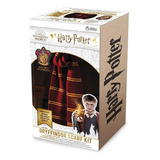 Coleção Harry Potter Tricô - Kit Cachecol Grifinoria