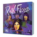 Coleção Livro Da Folha Rock Stars Edição 12 Pink Floyd Com Cartão Postal Colecionável