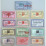 Coleção Lote 13 Ingresso Futebol Vasco Da Gama Anos 70/80 L1