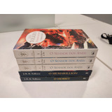 Coleção Senhor Doa Anéis Com 5 Livros - Trilogia Senhor Dos Anéis + Silmarillion + Hobbit