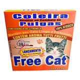 Coleira Anti Pulgas Gatos Free Cat 100% Natural 36cm