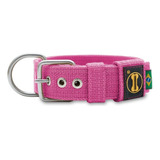 Coleira Cachorro Grande Pit Bull Rottweiler Labrador - Fit Cor Rosa Tamanho Da Coleira Gg