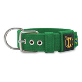 Coleira Cachorro Grande Pit Bull Rottweiler Labrador - Fit Cor Verde Tamanho Da Coleira Xg