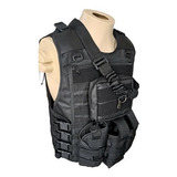 Colete 5a Airsoft Paintball Com Bandoleira