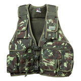 Colete Caça Pesca Hunter Fisherman Com Coldre Velado Fox Boy