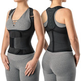 Colete Cinta Modeladora Corretor Postural Coluna Lombar 