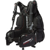 Colete Cressi Scorpion Bcd Para Mergulho Técnico, Tipo De Asa, Cor Da Asa, Preto, Tamanho M