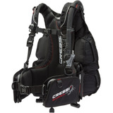 Colete Cressi Scorpion Bcd Para Mergulho Técnico Tipo Asa, Cor Preta, Tamanho Xs