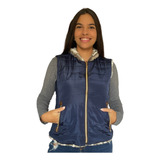 Colete Duplaface Feminino Matelasse Peluciado Capuz E Bolso