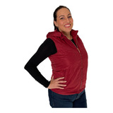 Colete Feminino Matelasse Forrado Capuz Removível Plus Size