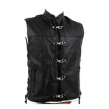 Colete Masculino Couro Motoclub/motogrupo Eg Plus Size L2m