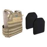 Colete Modular Airsoft Plate Carrier + Placas Eva Fake