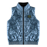 Colete Puffer Azul Infantil Menino Marlan