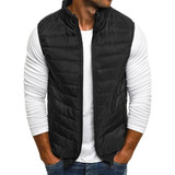 Colete Puffer Gominho Masculino Nylon Inverno Com Bolsos