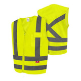 Colete Refletivo 1 Bolso Amarelo Fluorescente Steelflex