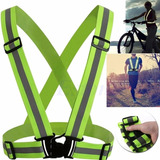 Colete Refletivo Faixa Audax Run Motociclista Bike Corrida