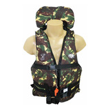 Colete Salva Vida Aux. Flutuação Camuflado 50 A 60kg