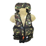 Colete Salva Vida Jem Camuflado - Aux. De Flutuação 50kg