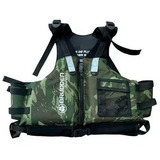 Colete Salva Vidas Flutuante Caiaque Pescaria Camuflado G