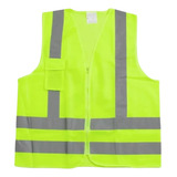 Colete Segurança Refletivo Com 1 Bolso Fluorescente Blusão