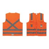 Colete Segurança Refletivo Sinalização 4 Bolsos Super Safety