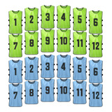 Coletes De Treino Youth Numbered Sports Scrimmage Bibs Team