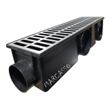 Coletor Ralo Linear Continuo Modular 15x50 Grelha Alumínio