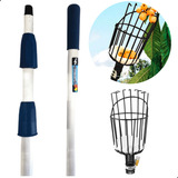 Colhedor De Frutas Cabo Extensor 6 Metros Laranja Manga