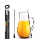 Colher 30 Cm Mexer Suco Leite Copo Jarra Comprida Aço Sl0503