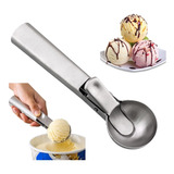 Colher De Bola Sorvete Pegador Inox Com Mecanismo Extrator