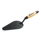 Colher De Pedreiro Nº 07 Oval 175mm Preta C/madeira - Mtx