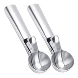 Colher Pegar Bolas Sorvete Pegador Inox Com Extrator 2 Peças