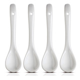 Colherzinha Porcelana Branca - Finger Food - 4 Peças
