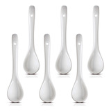 Colherzinha Porcelana Branca - Finger Food - 6 Peças