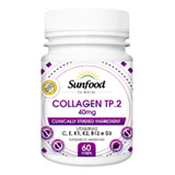 Collagen Colágeno Tipo 2 + Vitaminas 60 Capsulas Sunfood Clinical Sem Sabor