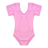 Collant Ballet Balé Infantil Manga Curta Body Cores 02 04 06