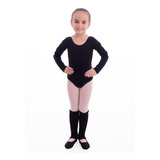 Collant De Ballet Manga Longa Só Dança Pronta-entrega