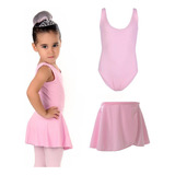 Collant Regata Ballet Infantil / Body Balé + Saia De Brinde