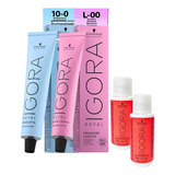 Coloração Igora 1 Cor Fashion + 1 Cor Hilights + 2 Ox 40 