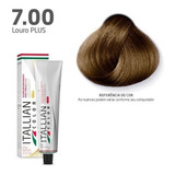 Coloração Itallian Color 60g Louro Plus 7.00 Tom 7